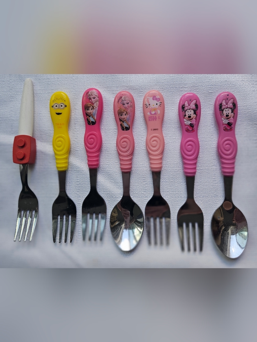 Kids Utensils Cutlery Zak Design Minnie Mouse Hello Kitty Frozen Minion Lego